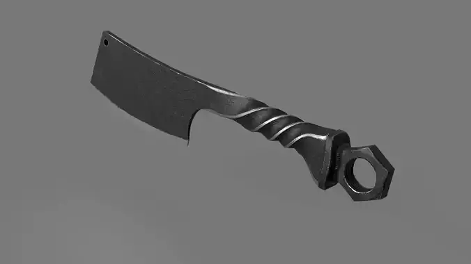 Railroad Spike Cleaver