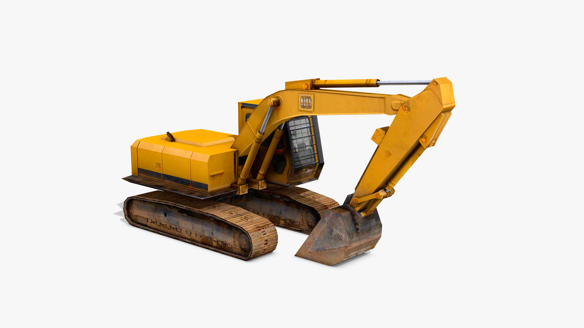 Construction Equipment Vehicles 5 Cranes 3D Models Low-poly 3D model_3