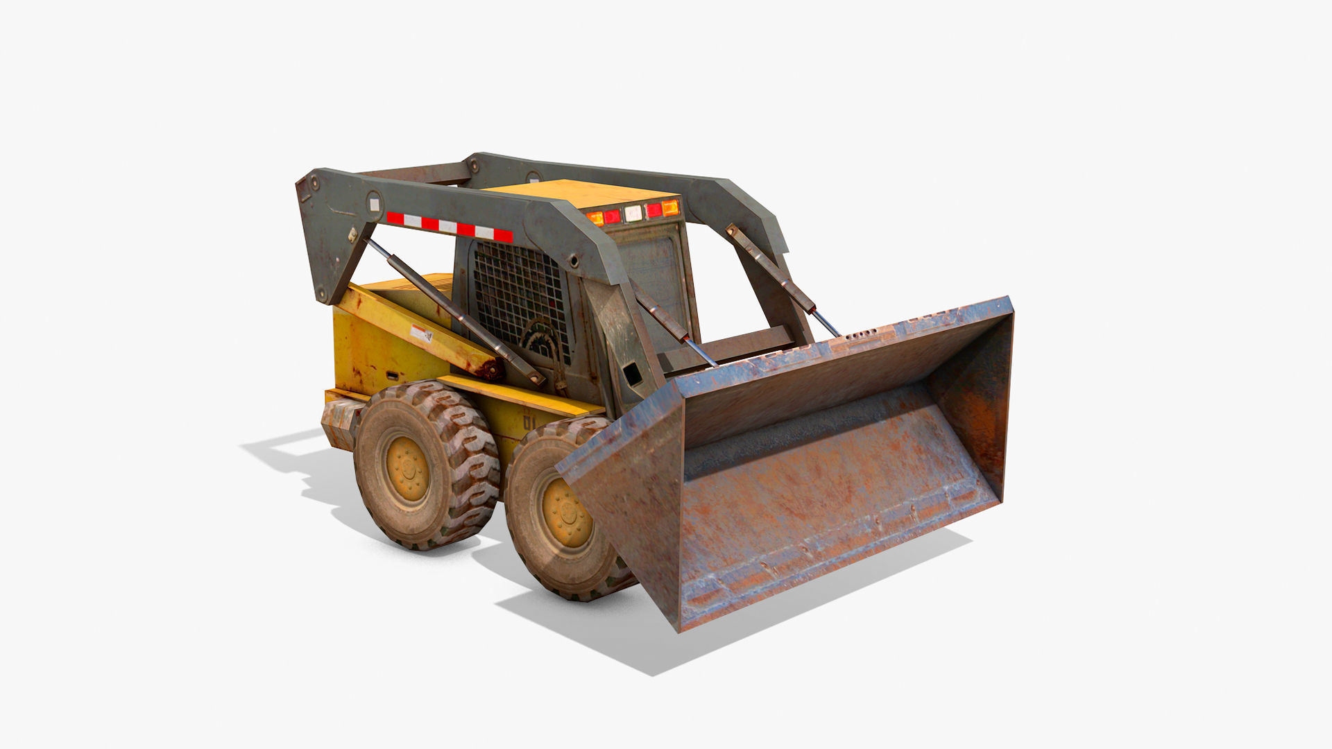 Construction Equipment Vehicles 5 Cranes 3D Models Low-poly 3D model_5