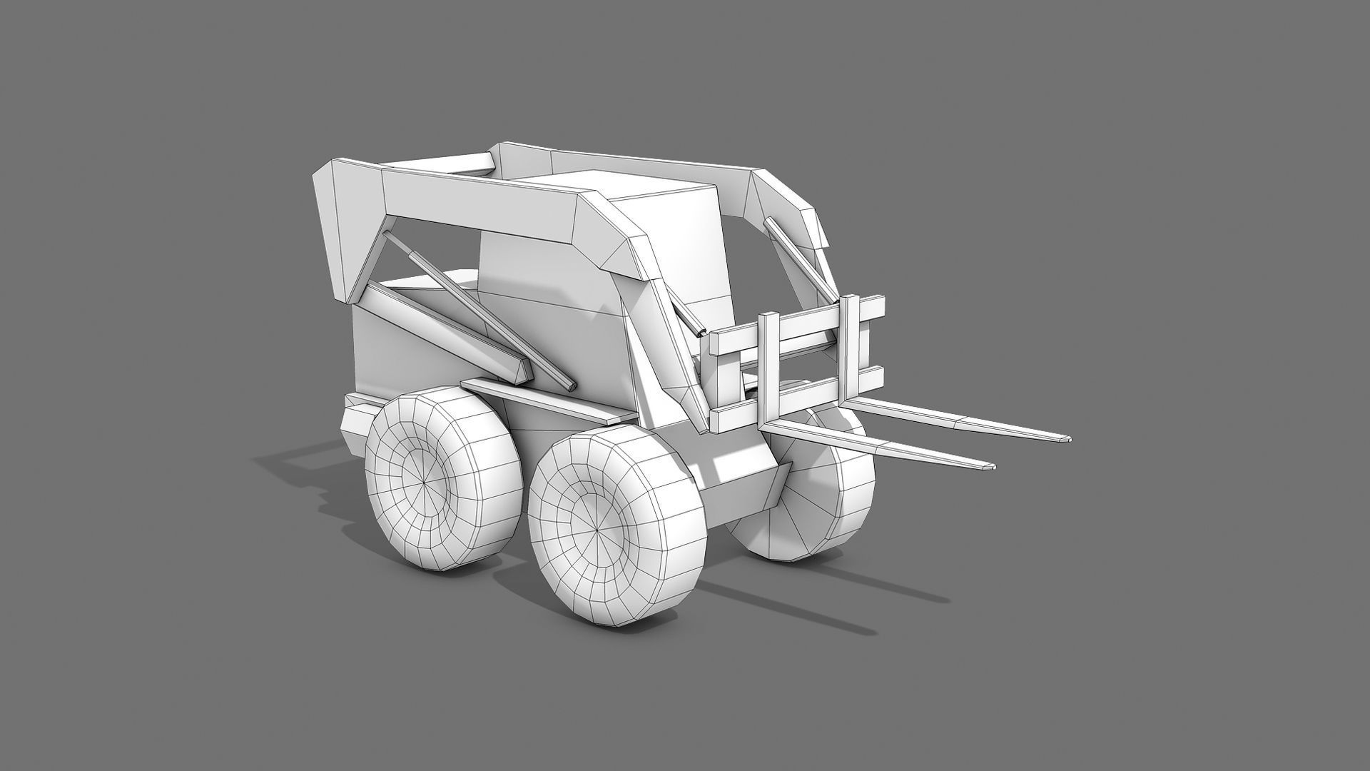 Construction Equipment Vehicles 5 Cranes 3D Models Low-poly 3D model_9