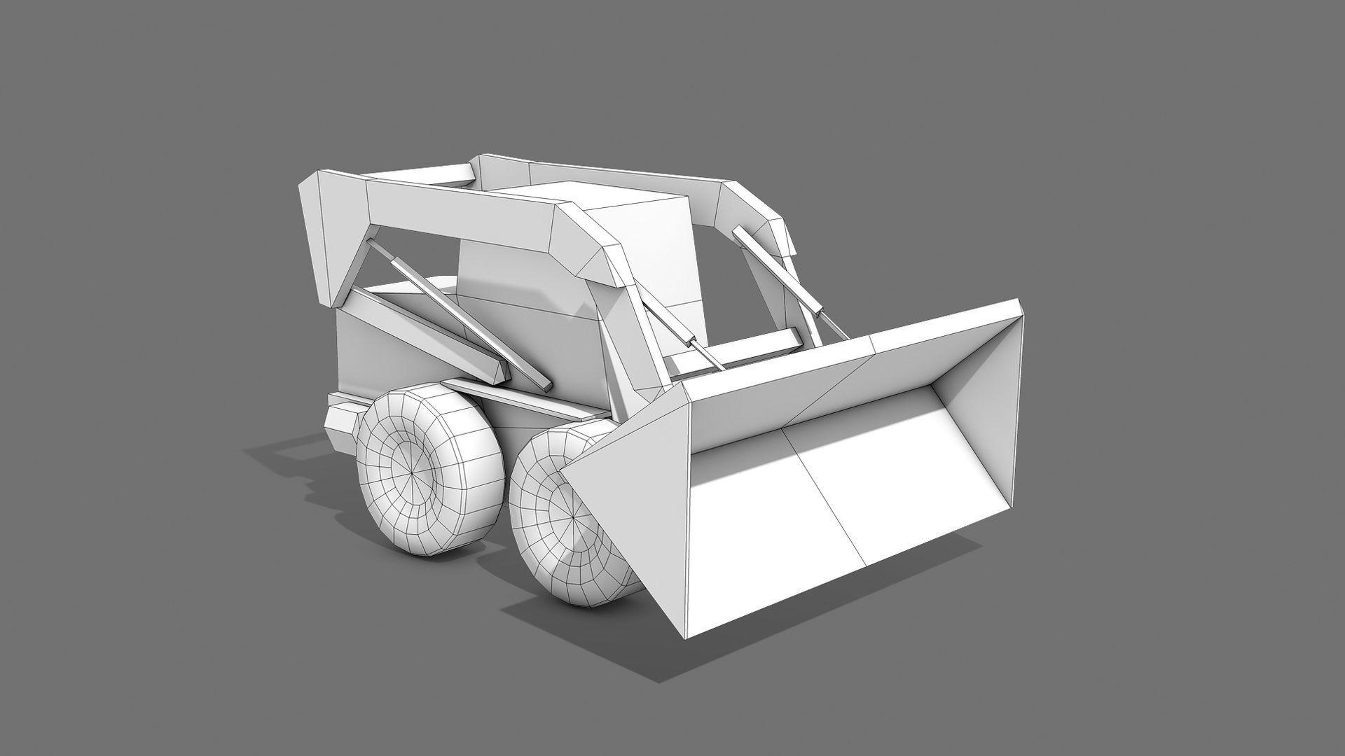 Construction Equipment Vehicles 5 Cranes 3D Models Low-poly 3D model_10