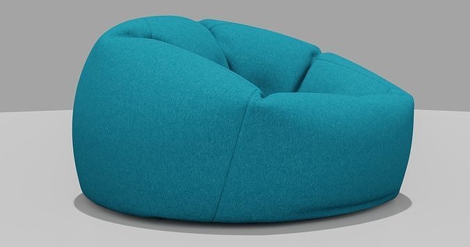 Beanbag bean bag chair 3D model 3