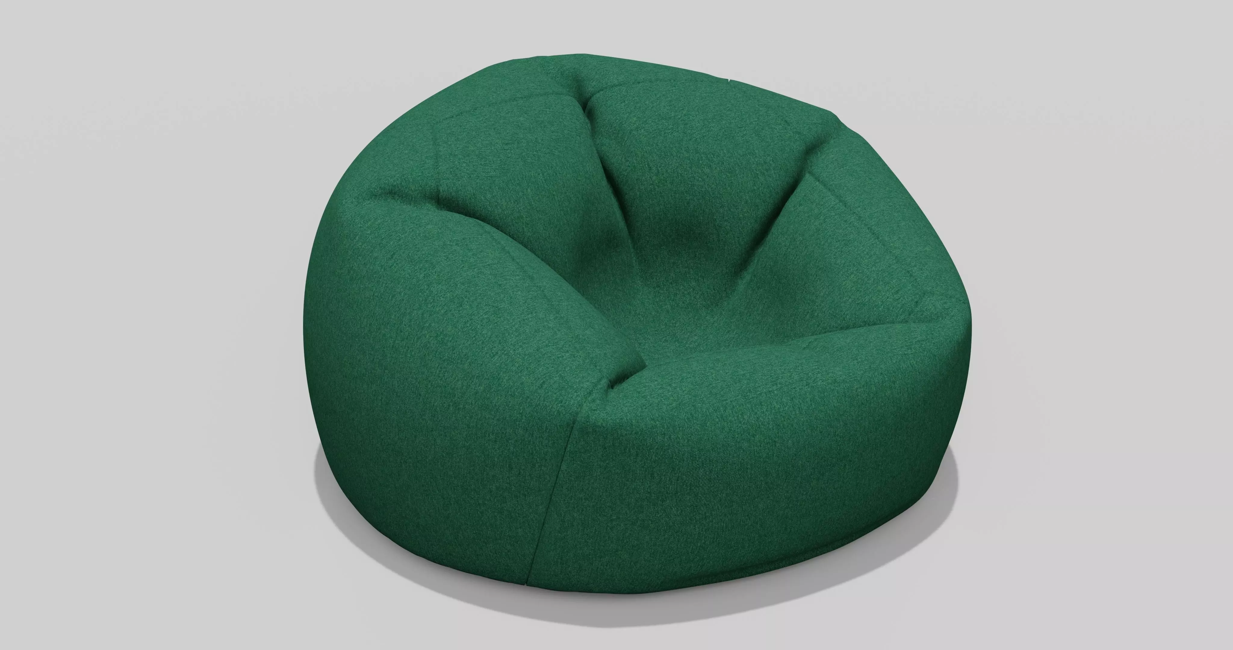 Beanbag bean bag chair 3D model_0