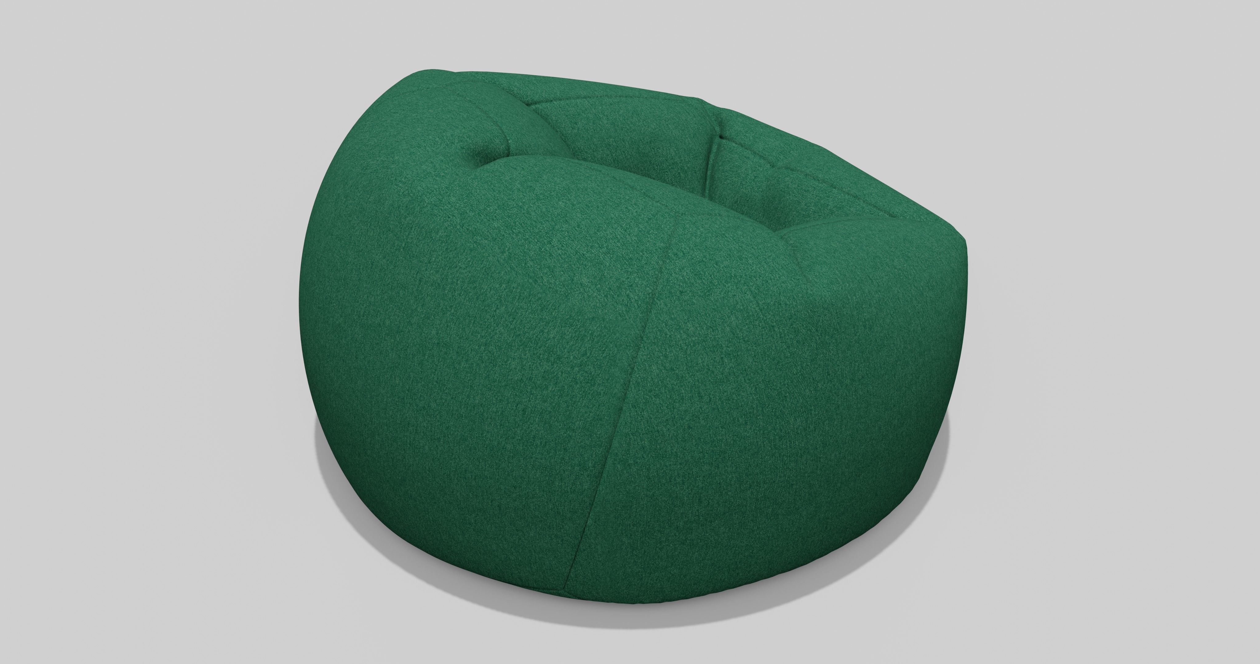 Beanbag bean bag chair 3D model_5