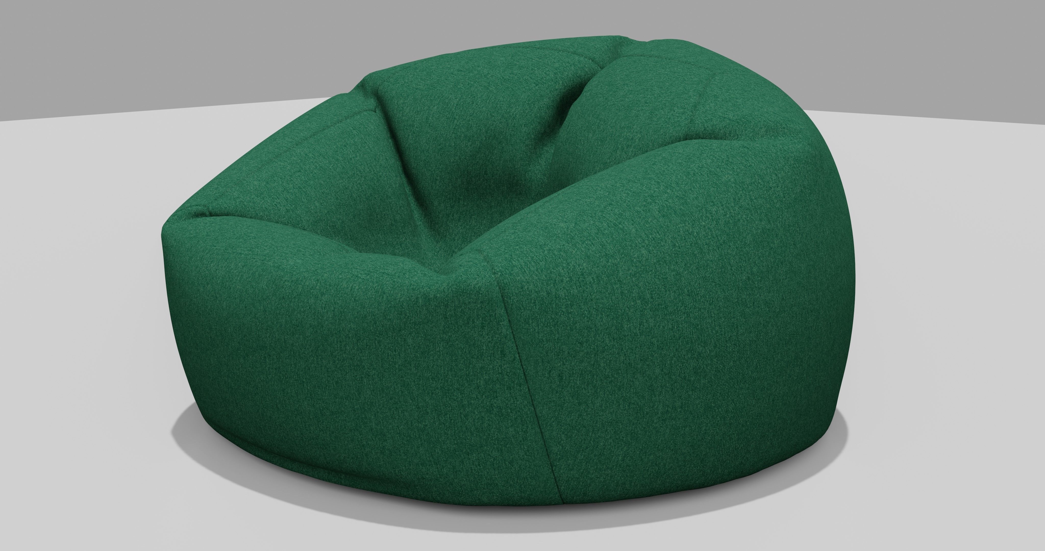 Beanbag bean bag chair 3D model_1