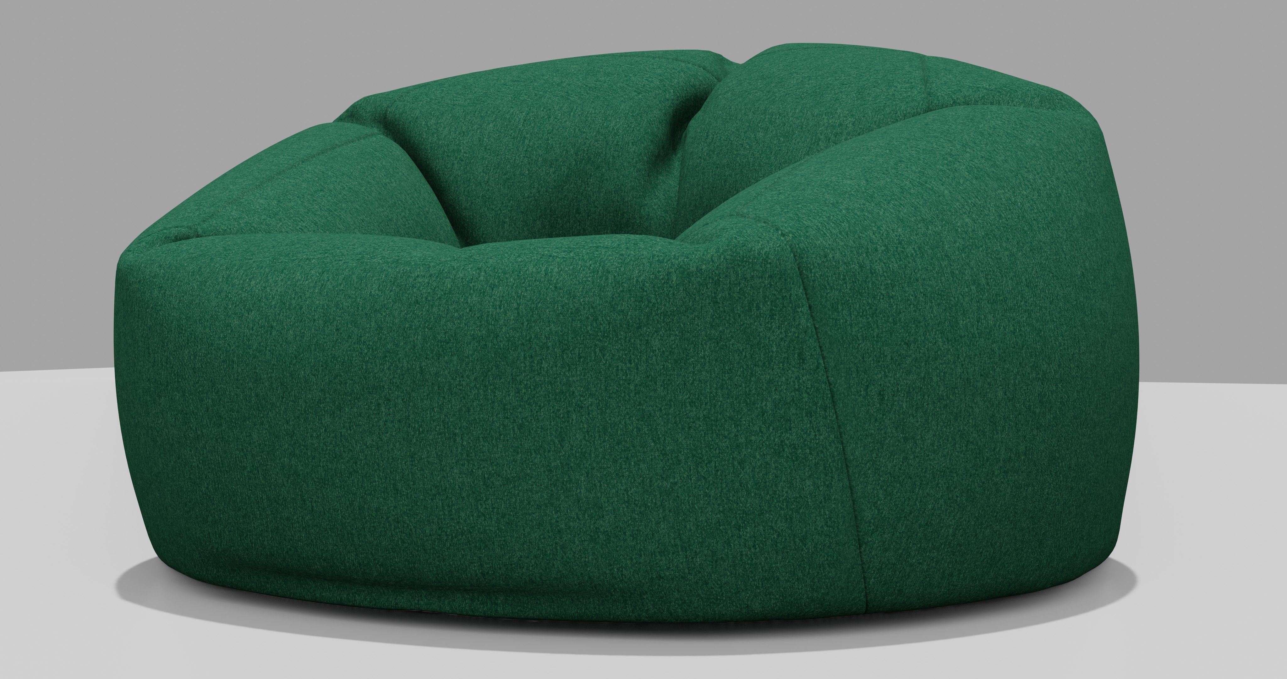 Beanbag bean bag chair 3D model_3