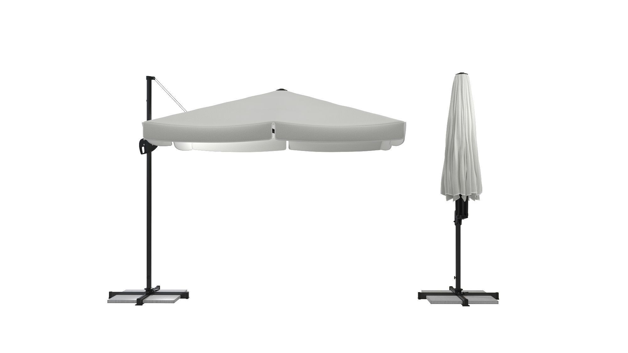 Umbrella Deck Parasol 3D model_1