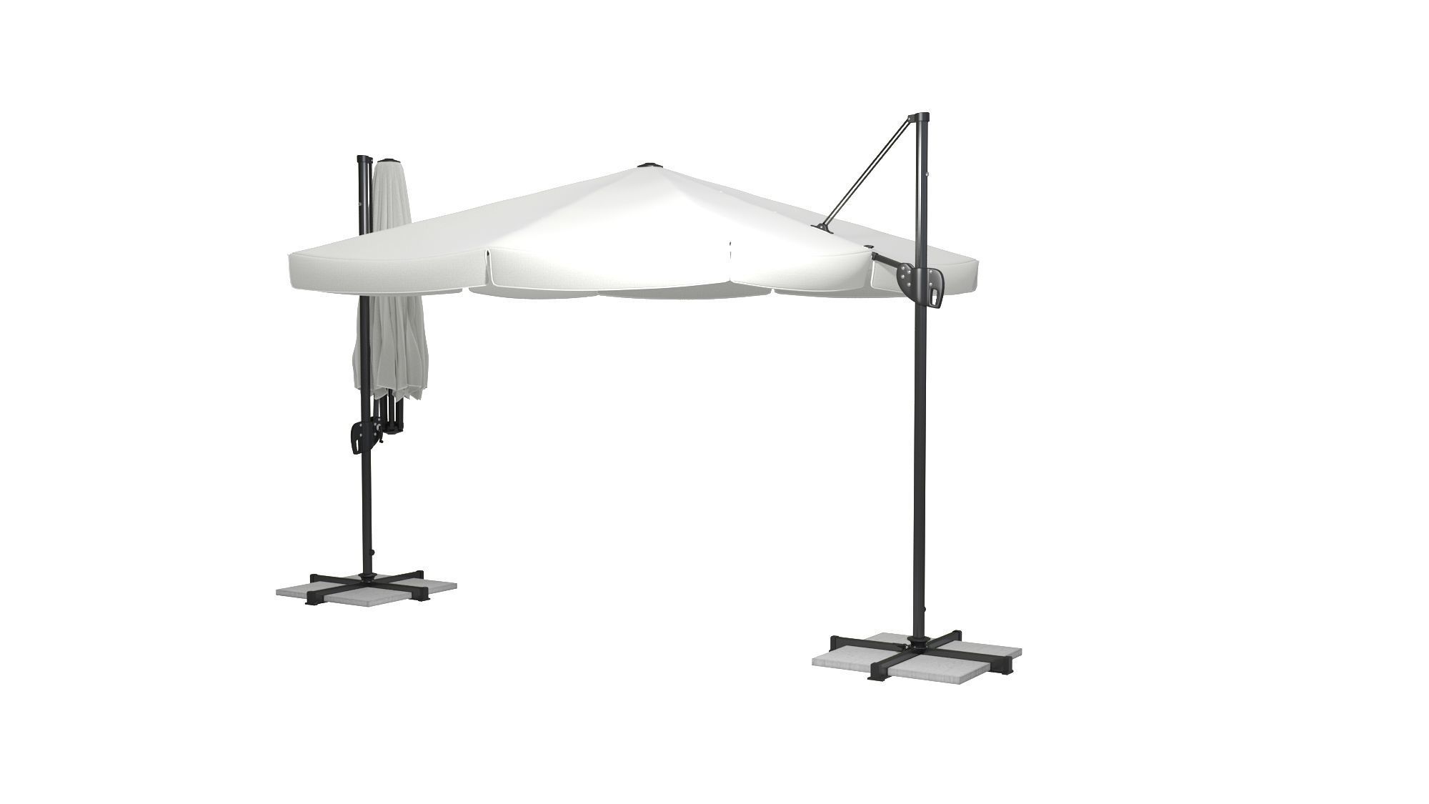 Umbrella Deck Parasol 3D model_5