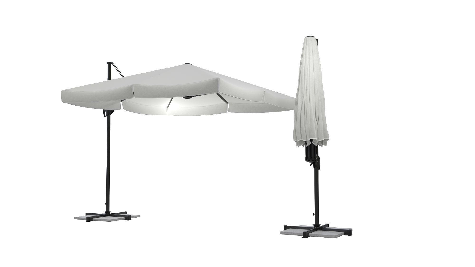 Umbrella Deck Parasol 3D model_2