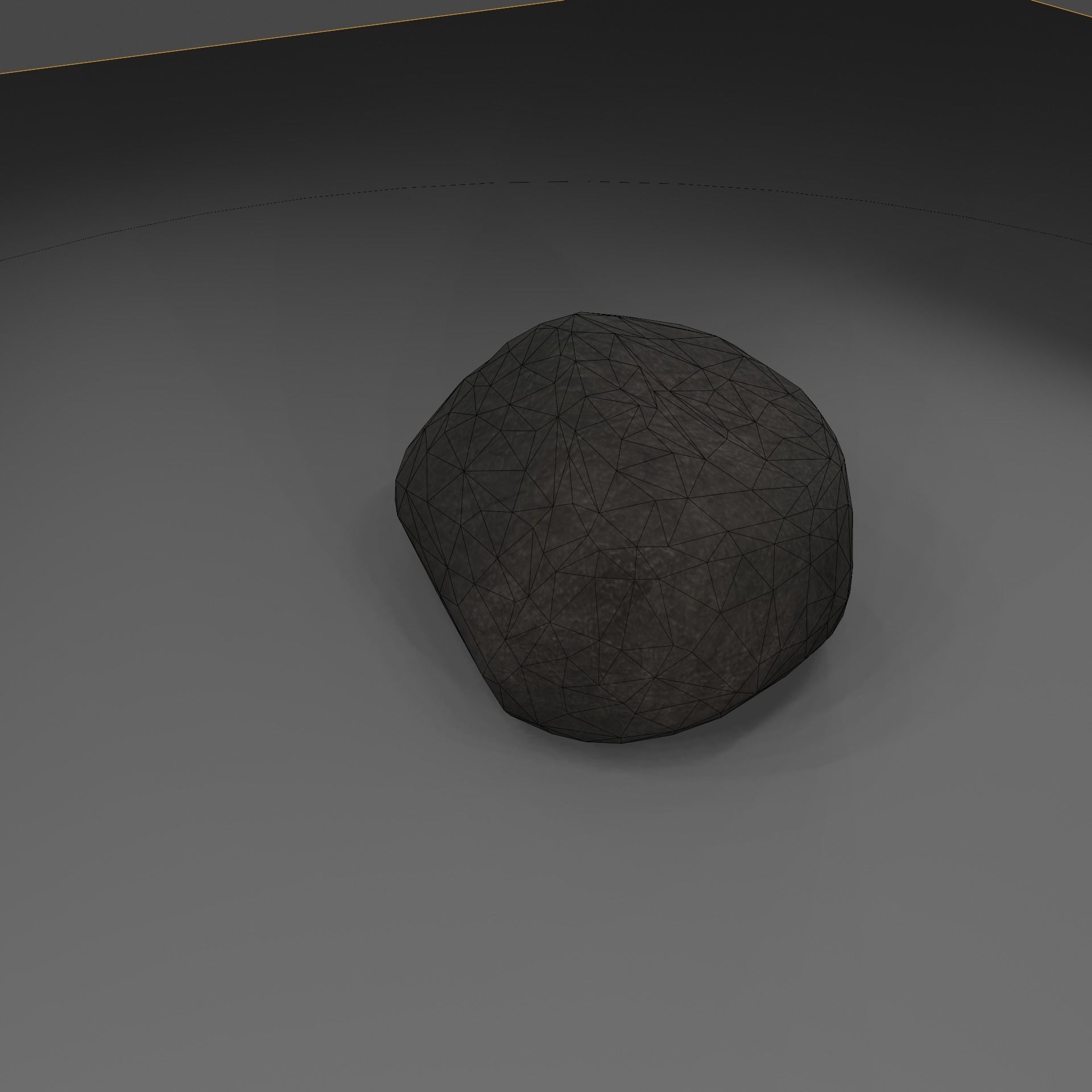 stone beret Free low-poly 3D model_2
