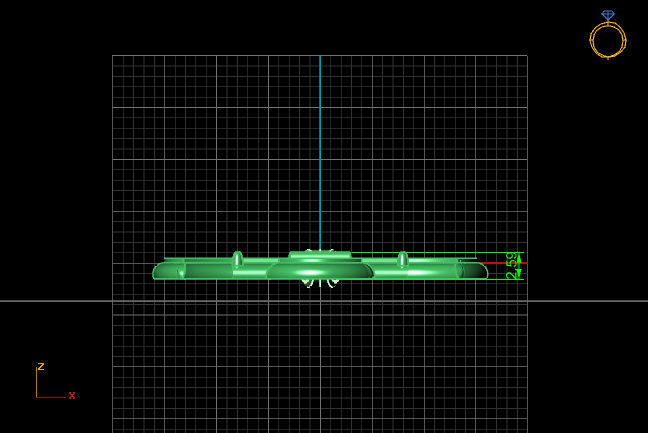 Cross Necklace Classic Diamond Pendant 3Dmodel 3D print model 6 3D print model_4