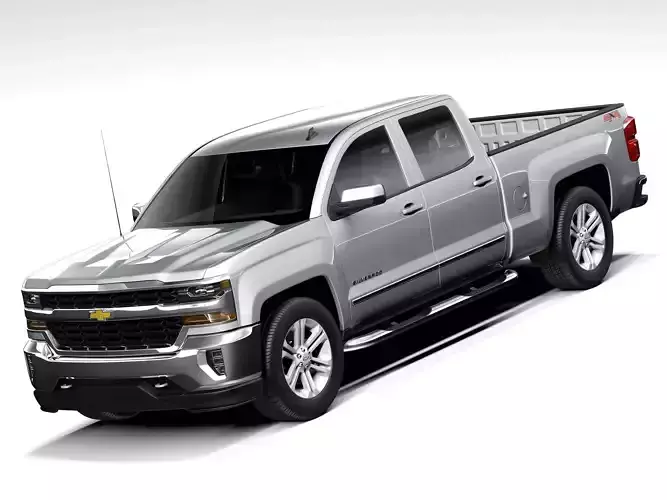 Chevrolet Silverado Double Cab 2016 3D model
