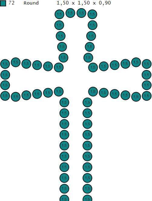 Cross Necklace Classic Diamond Pendant 3Dmodel 3D print model 5 3D print model_6