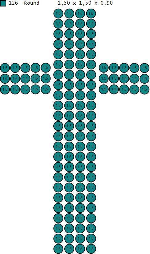 Cross Necklace Classic Diamond Pendant 3Dmodel 3D print model 4 3D print model_6