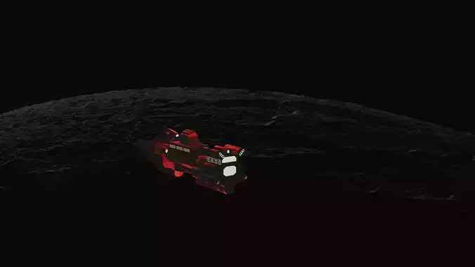 Darkeagle Battle -47 Spaceship Low Poly 3D MODEL Low-poly 3D model
