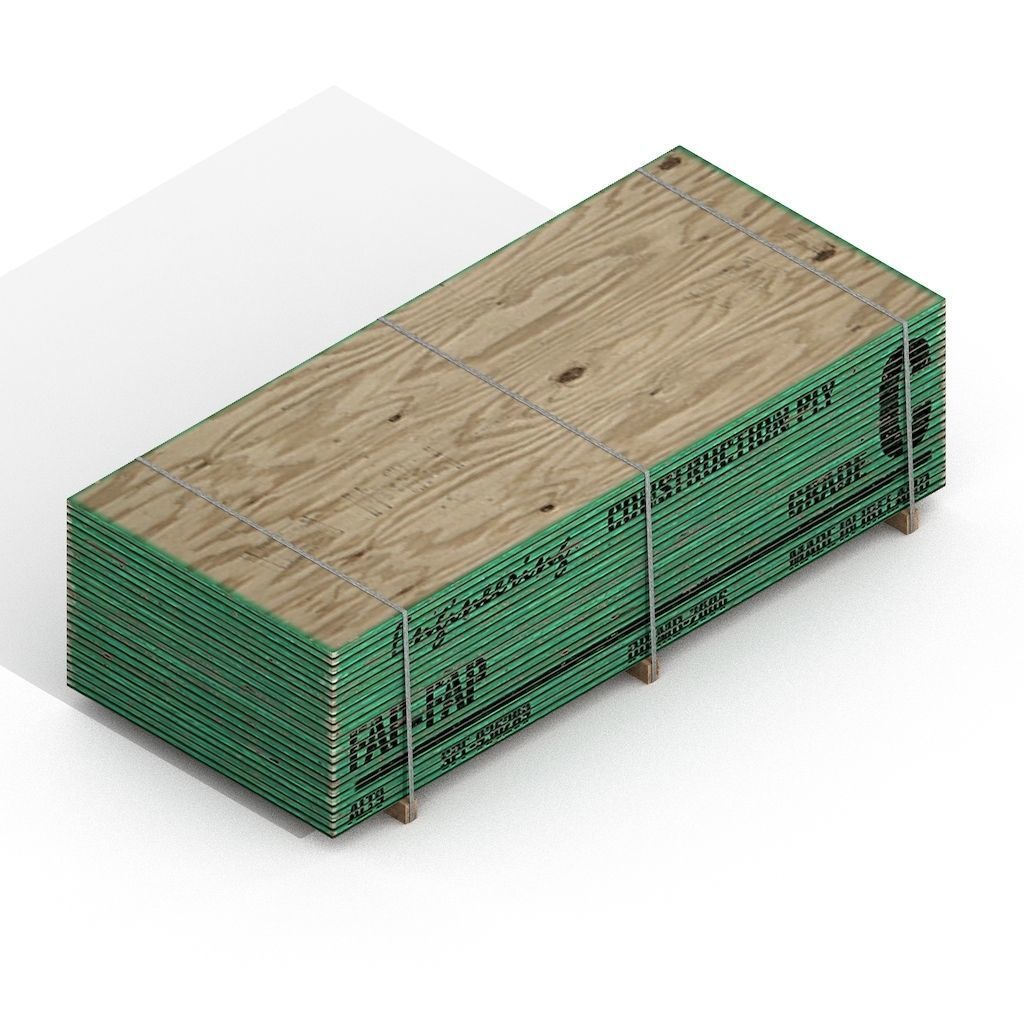 Construction Assets Collection of Building Materials Low-poly 3D model_57