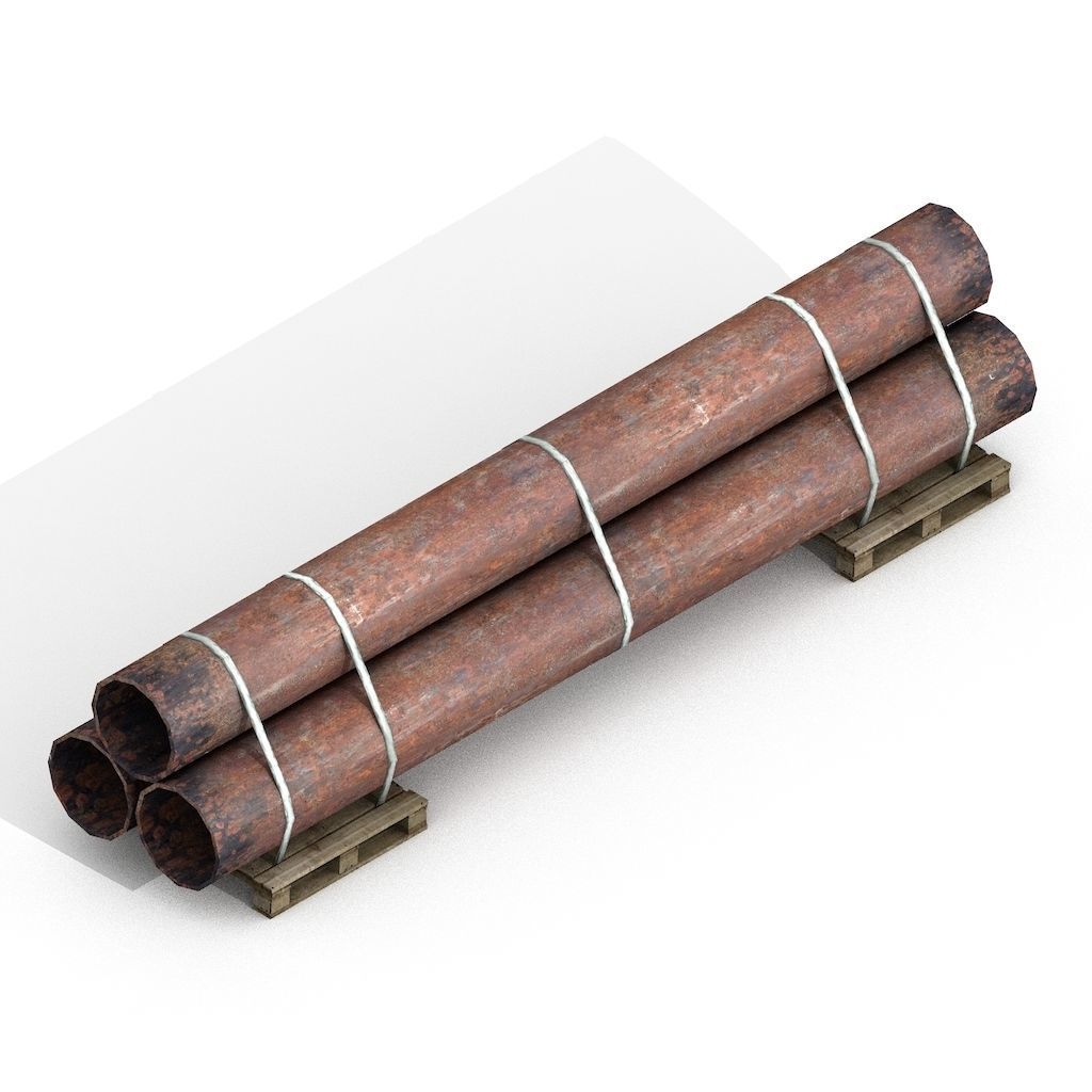 Construction Assets Collection of Building Materials Low-poly 3D model_28