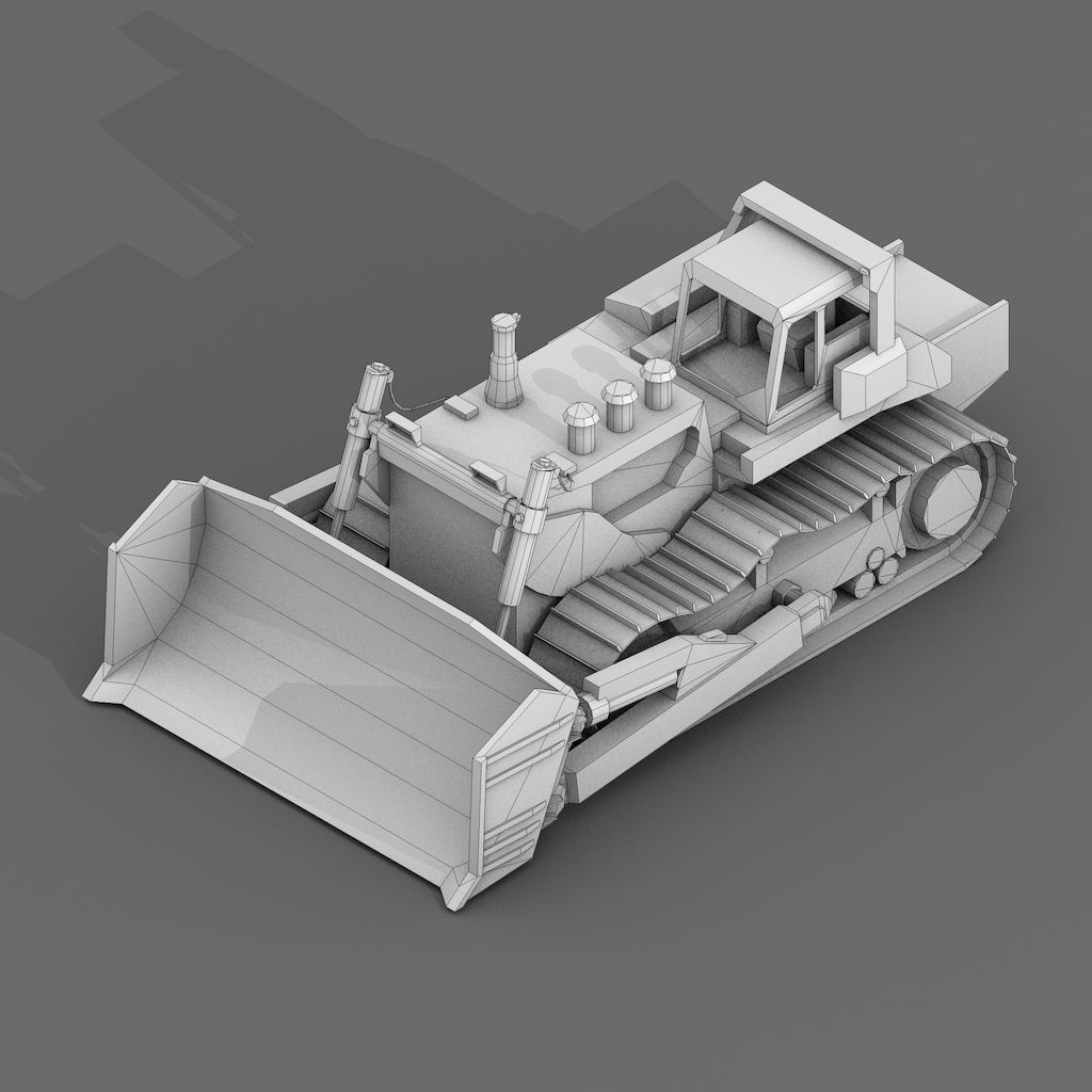 Construction Assets Collection of Building Materials Low-poly 3D model_87