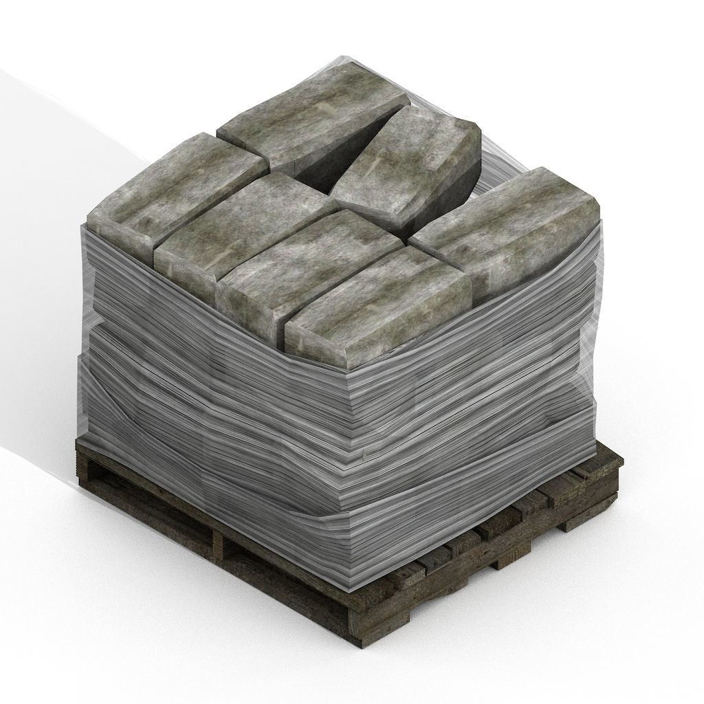 Construction Assets Collection of Building Materials Low-poly 3D model_66