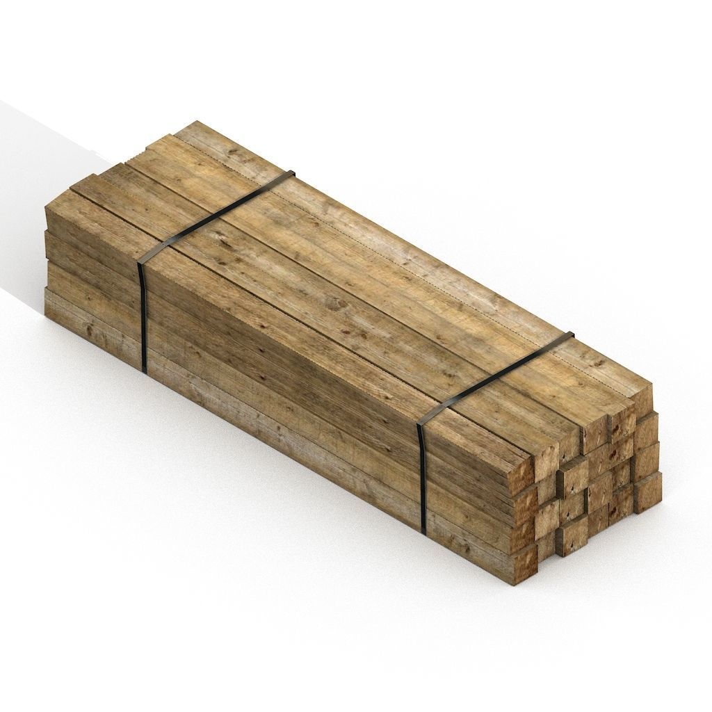 Construction Assets Collection of Building Materials Low-poly 3D model_120