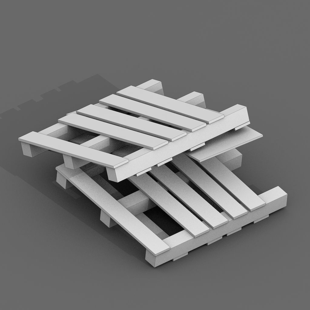 Construction Assets Collection of Building Materials Low-poly 3D model_125