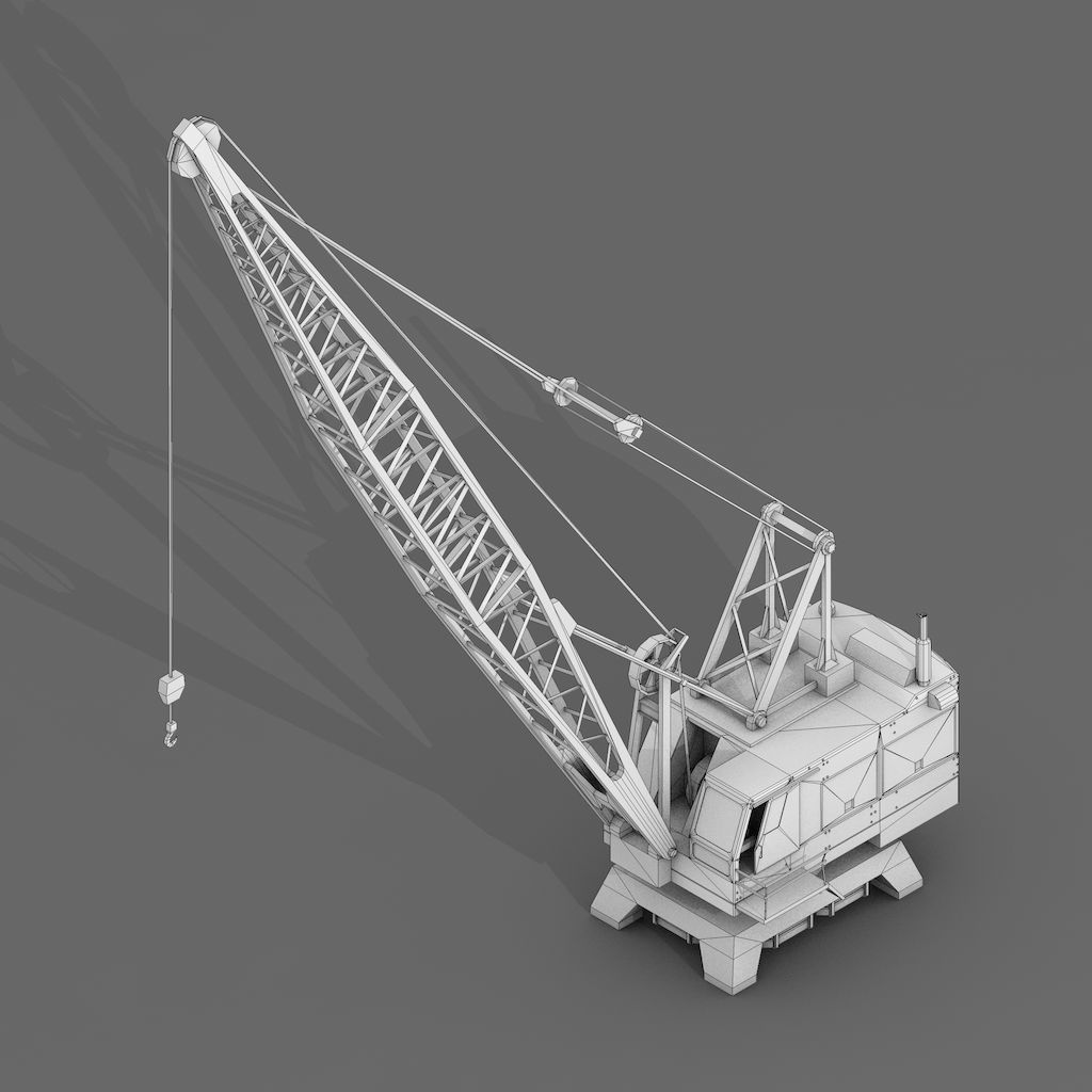 Construction Assets Collection of Building Materials Low-poly 3D model_4