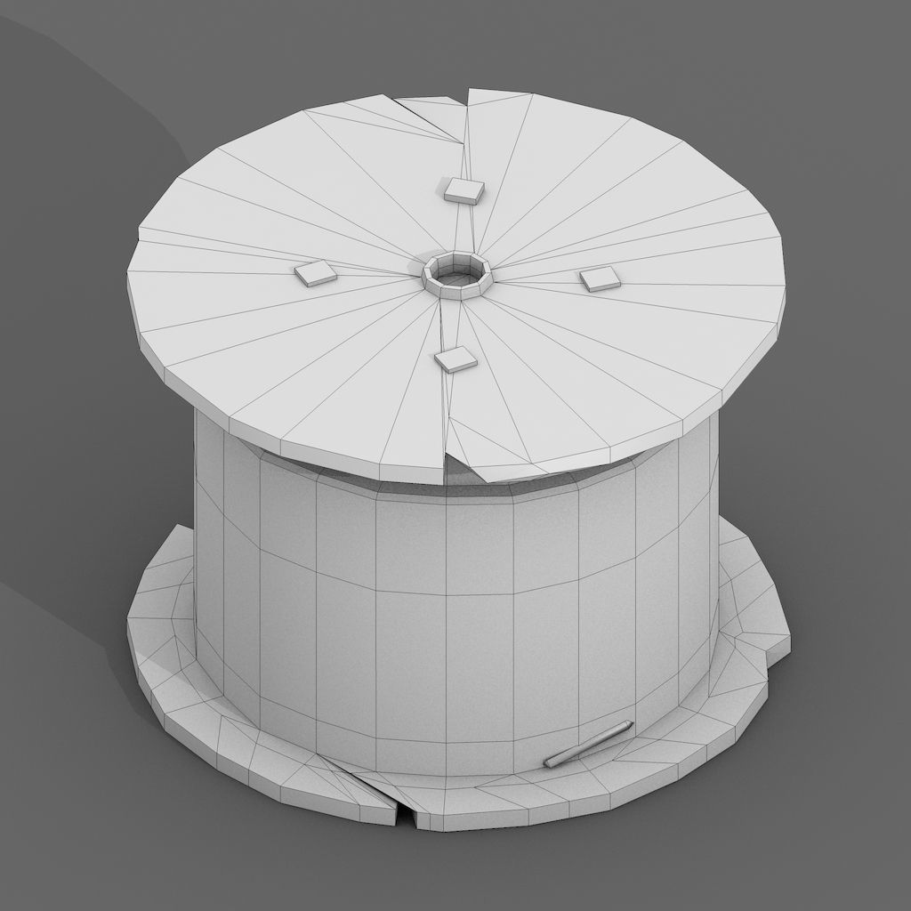 Construction Assets Collection of Building Materials Low-poly 3D model_49