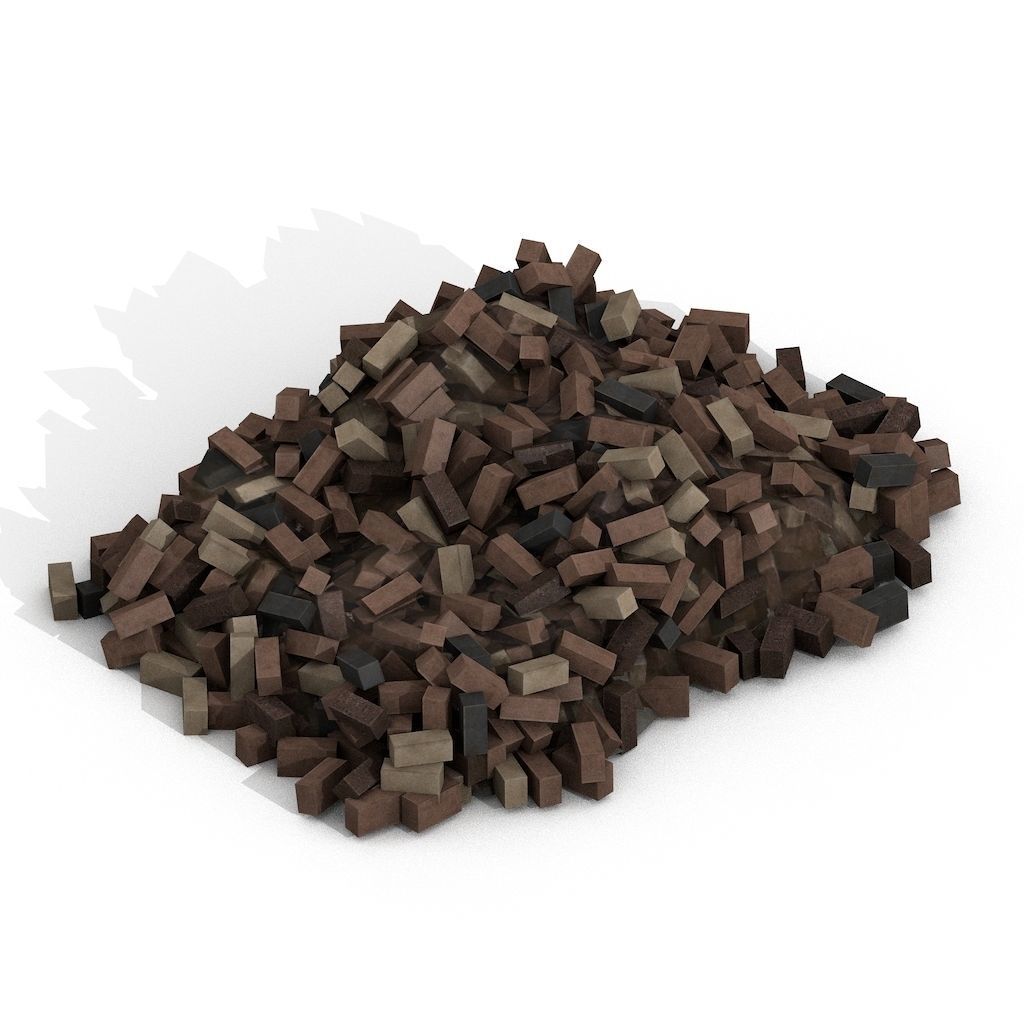 Construction Assets Collection of Building Materials Low-poly 3D model_33