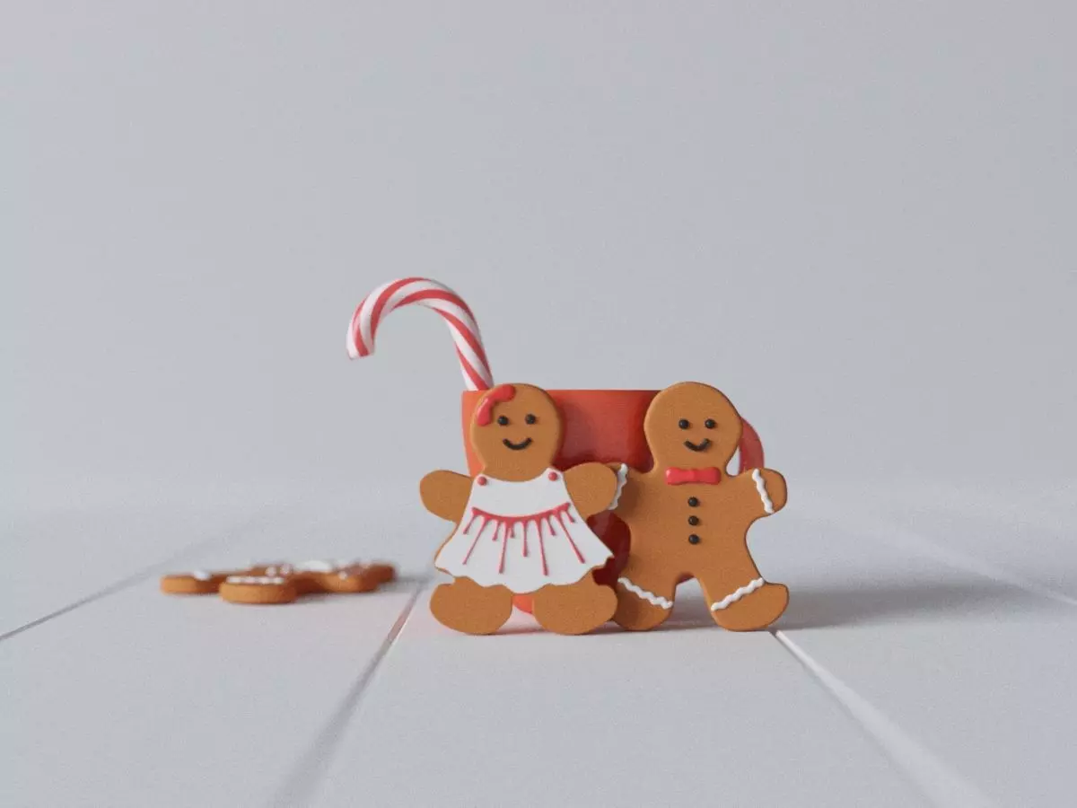 decor for Christmas and New Year Free 3D model