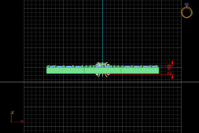 Cross Necklace Classic Diamond Pendant 3Dmodel 3D print model 17 3D print model_4