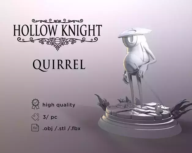 Hollow Knight Quirrel  printable