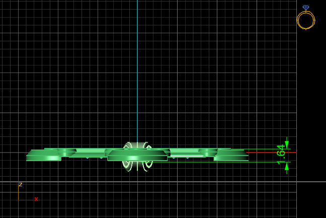 Cross Necklace Classic Diamond Pendant 3Dmodel 3D print model 10 3D print model_4