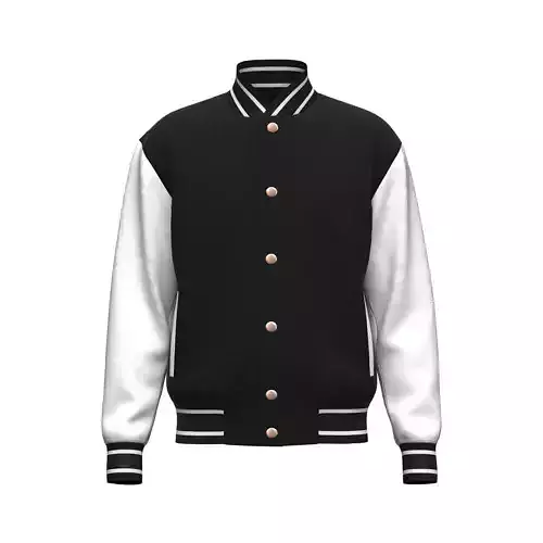 Varsity Jacket 3d model 3D model