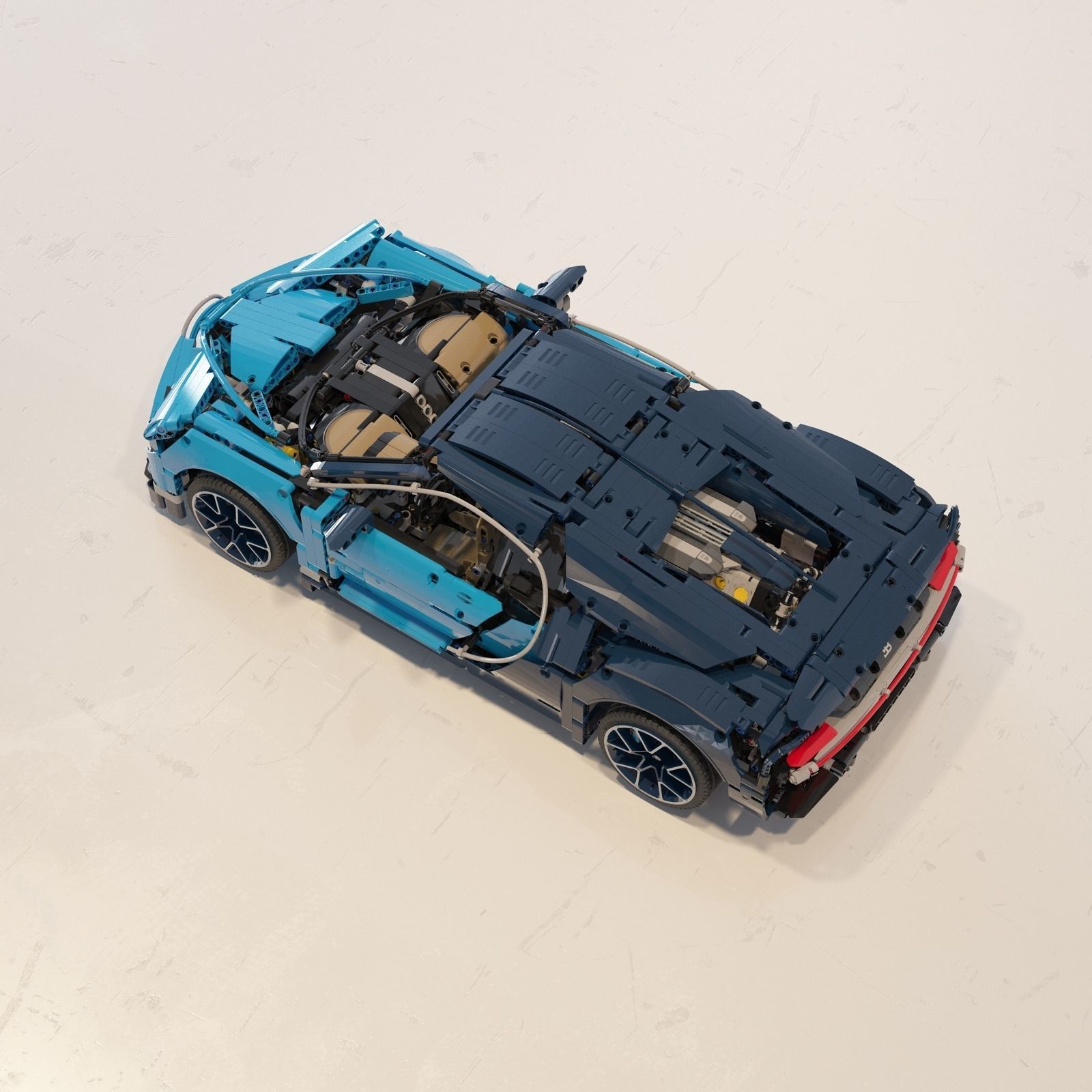 Bugatti Chiron - LEGO Technic 42083 3D model_2
