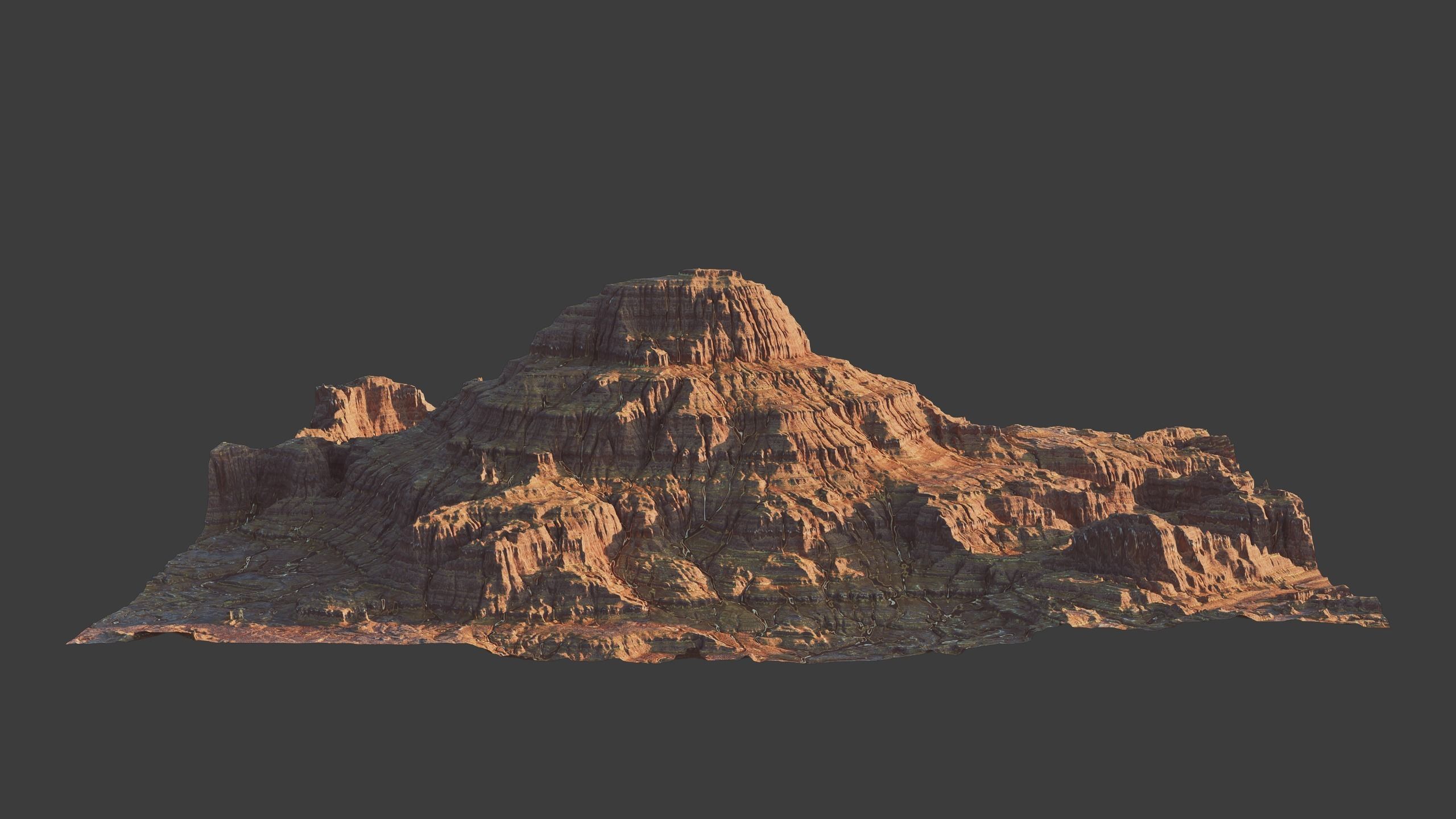 8K Detailed Cliff Landscape 3D model