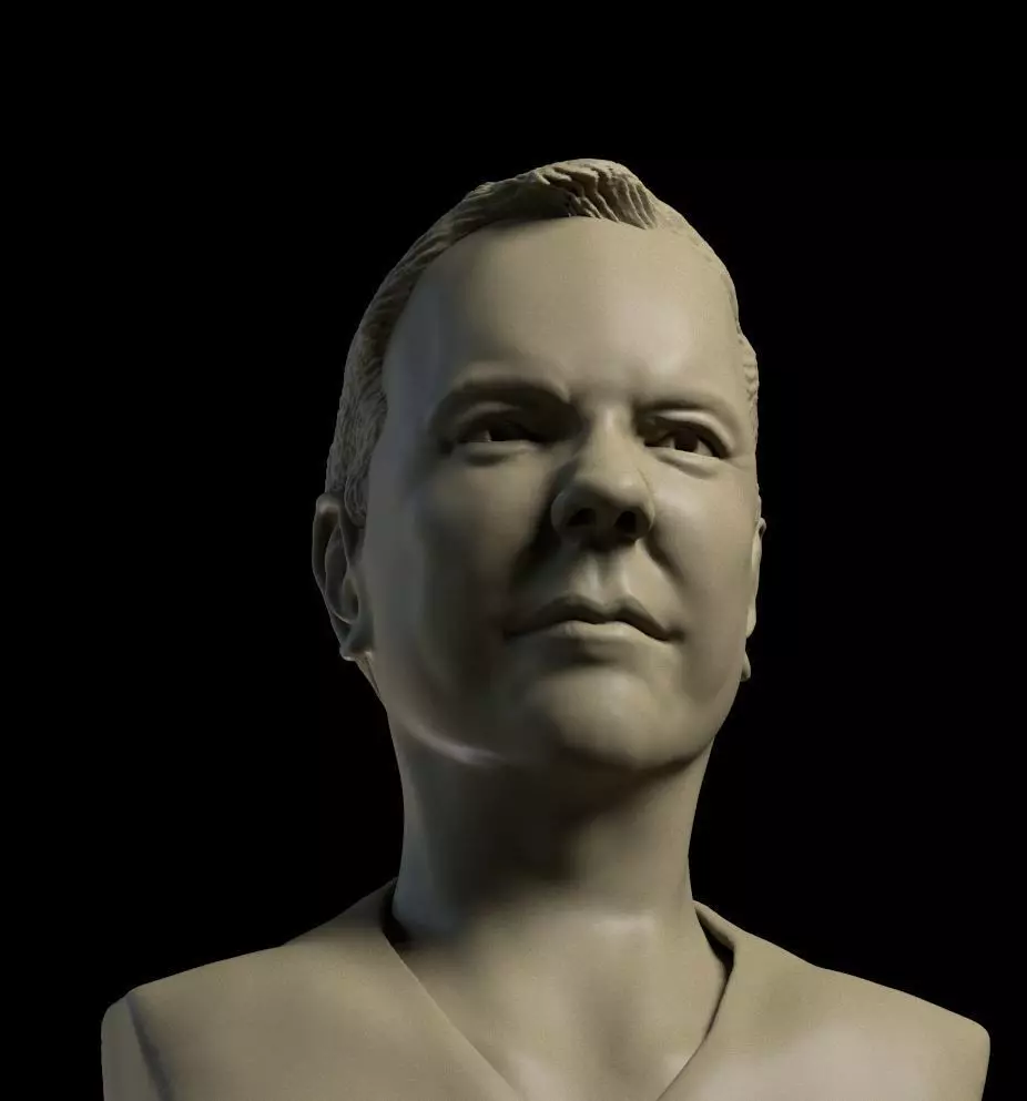 Jack Bauer bust 3D printing ready ztl obj fbx stl formats 3D print model_0