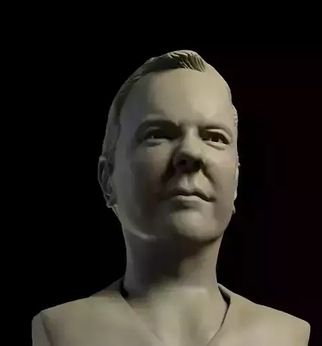 Jack Bauer bust 3D printing ready ztl obj fbx stl formats 3D print model