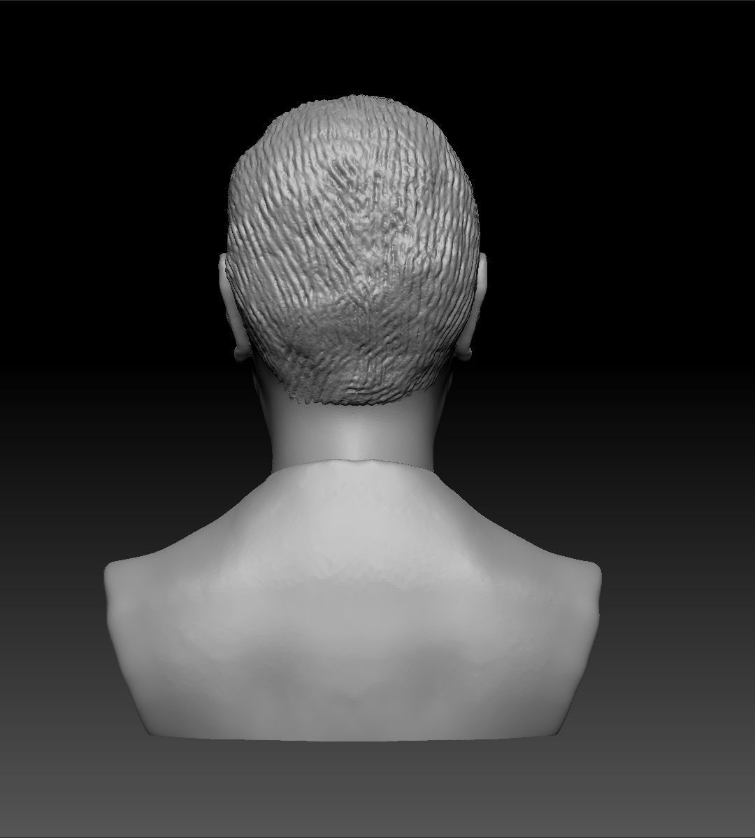 Jack Bauer bust 3D printing ready ztl obj fbx stl formats 3D print model_5