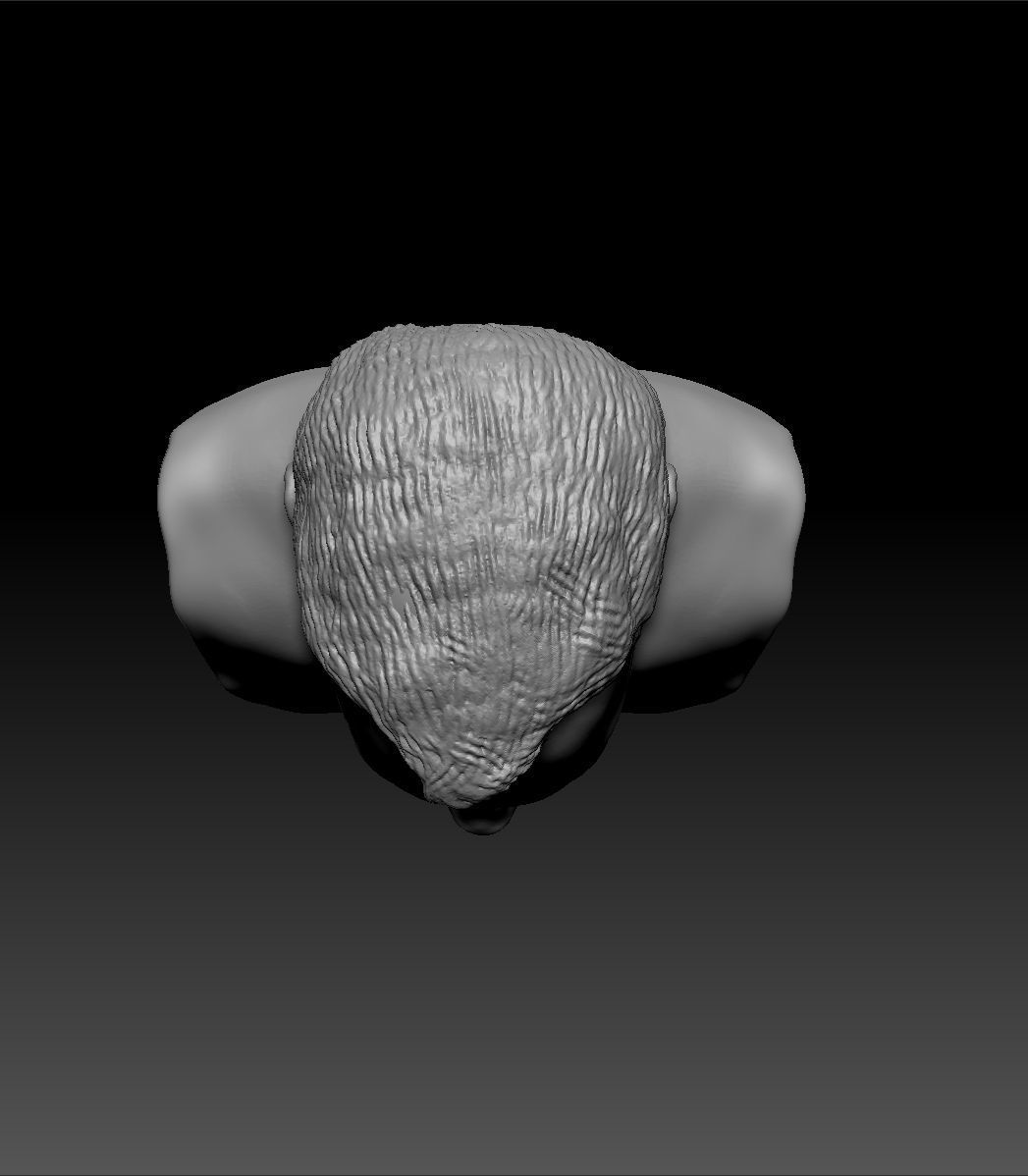 Jack Bauer bust 3D printing ready ztl obj fbx stl formats 3D print model_8