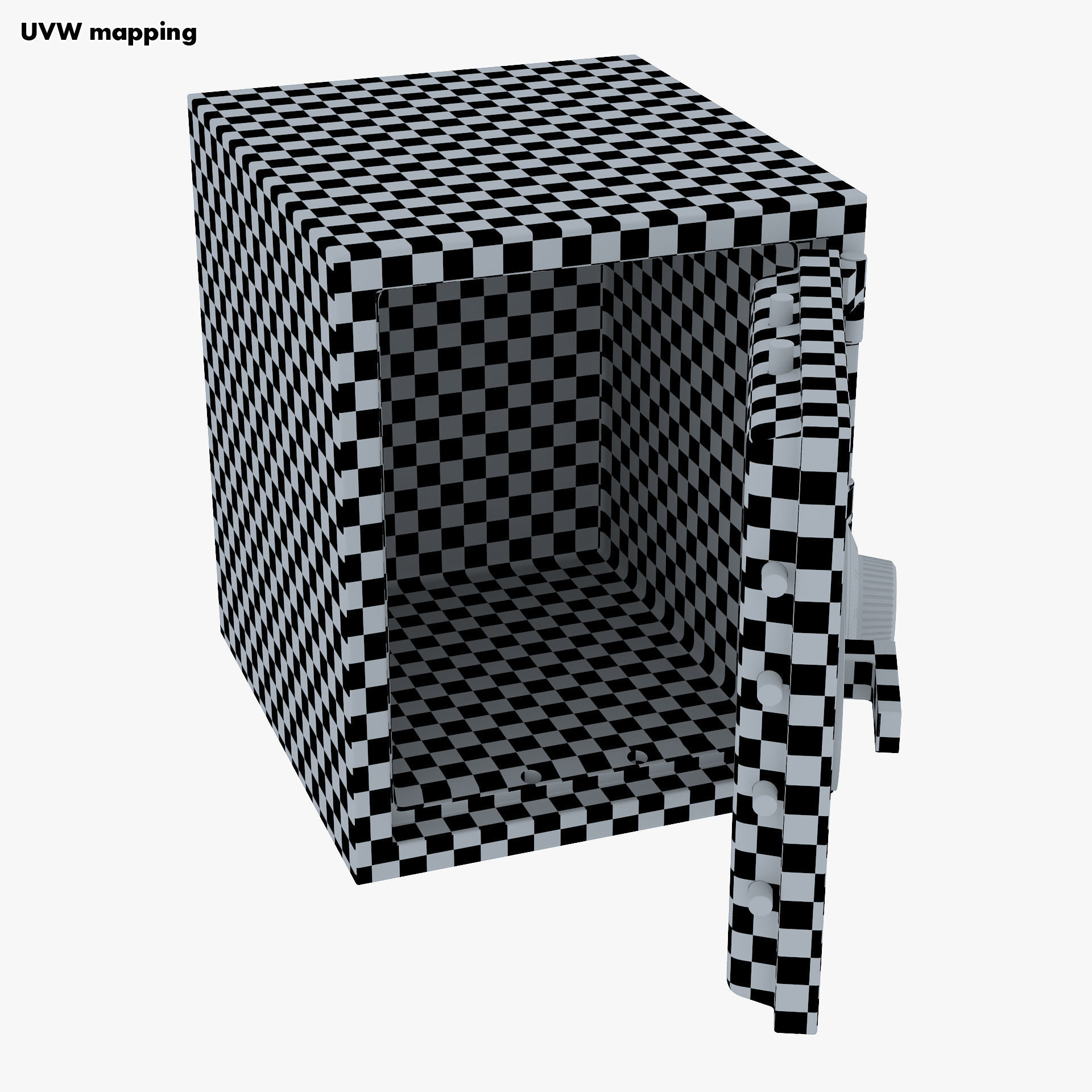 Steel Safe v 1 3D model_19