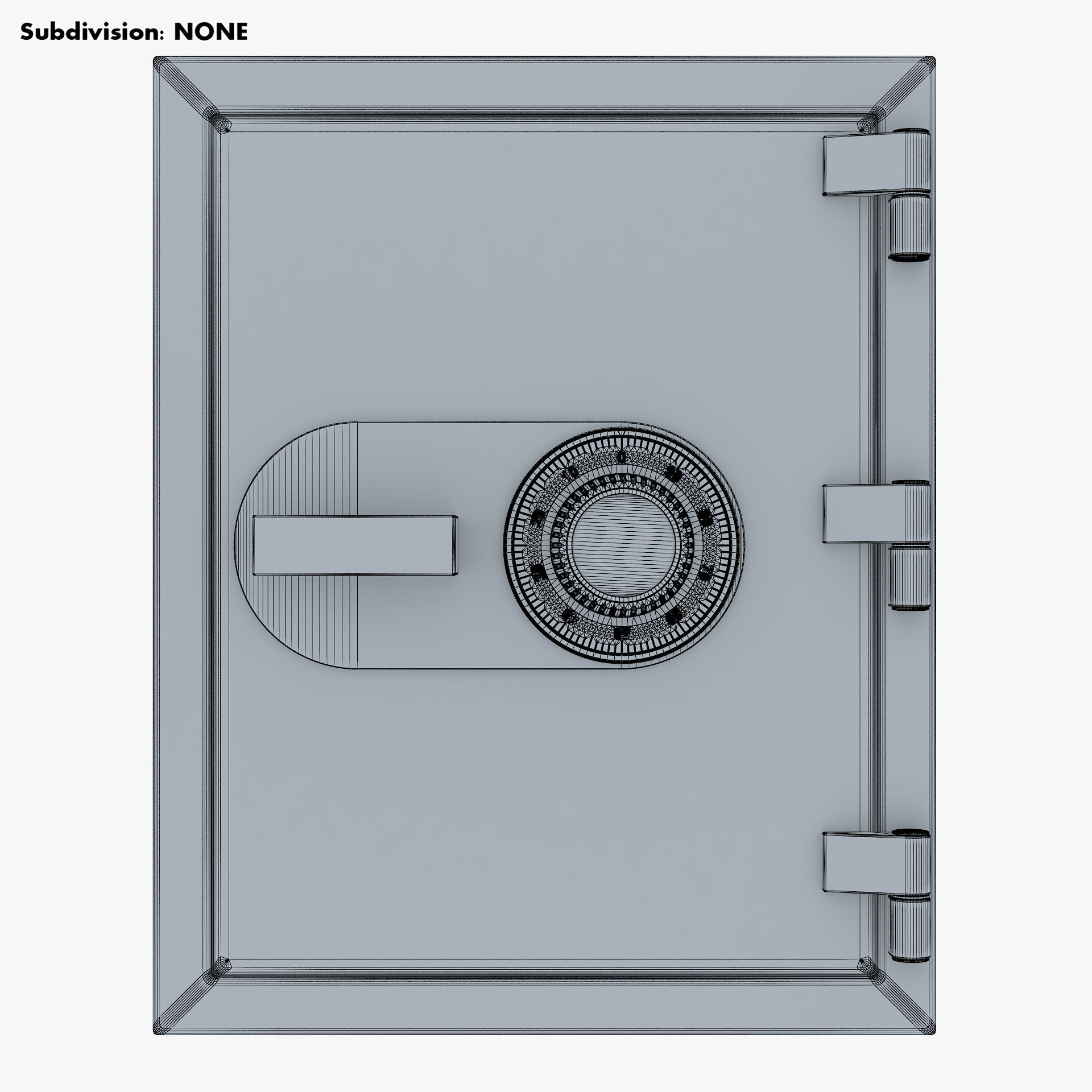 Steel Safe v 1 3D model_13
