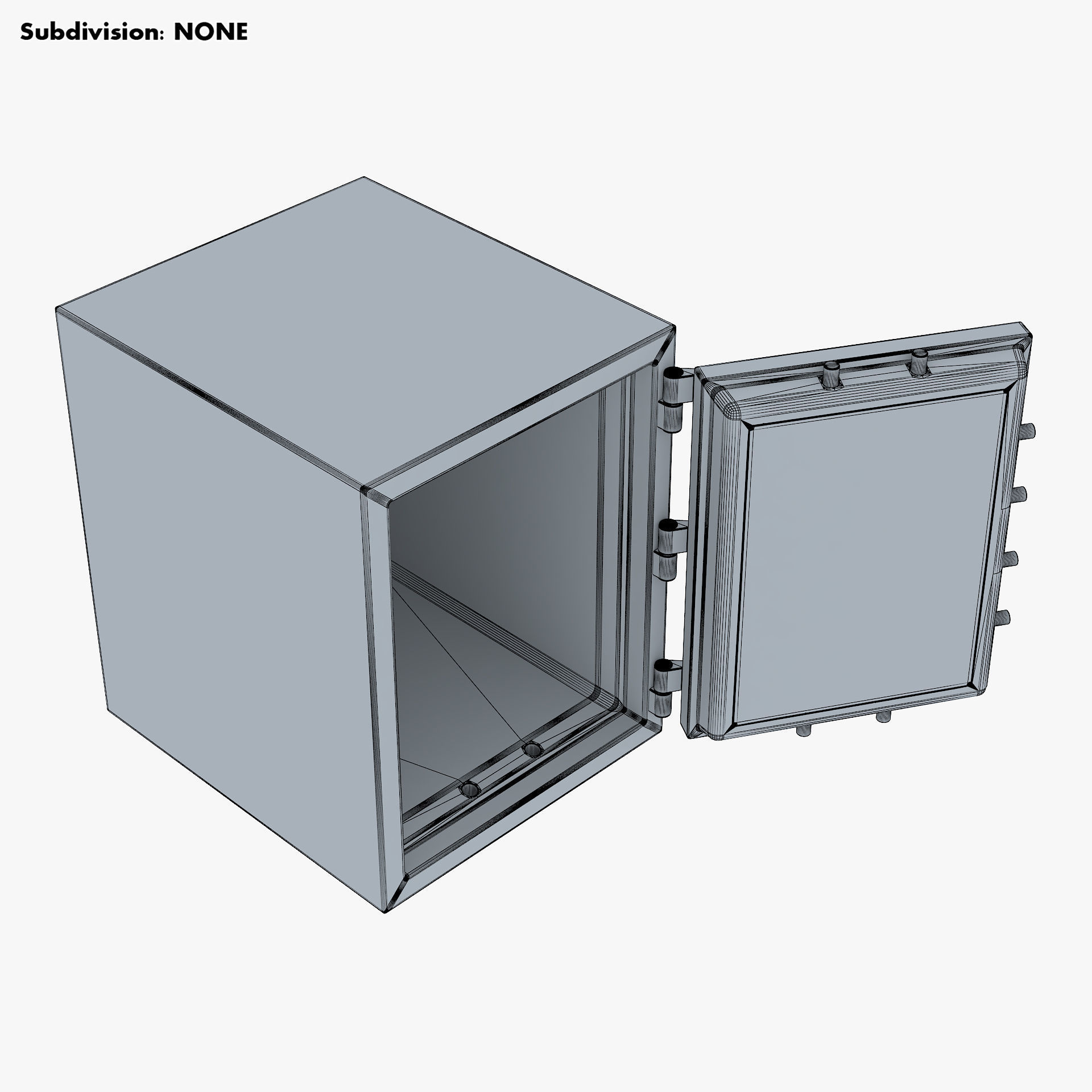 Steel Safe v 1 3D model_16