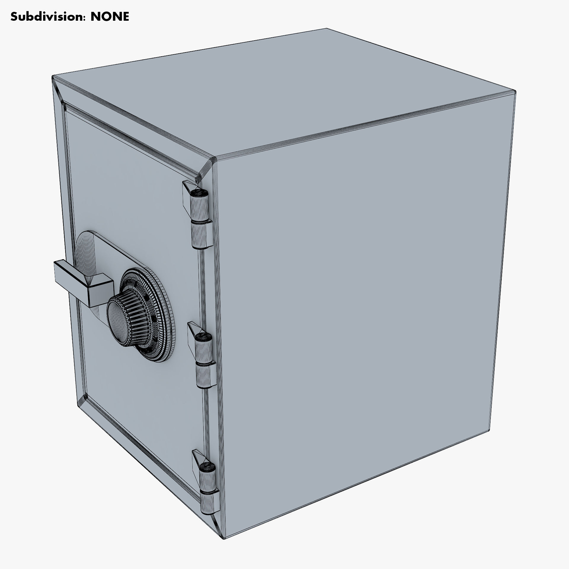 Steel Safe v 1 3D model_12