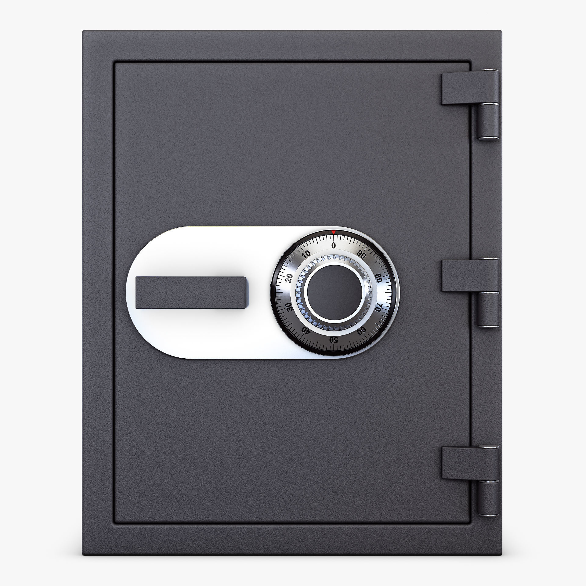 Steel Safe v 1 3D model_4