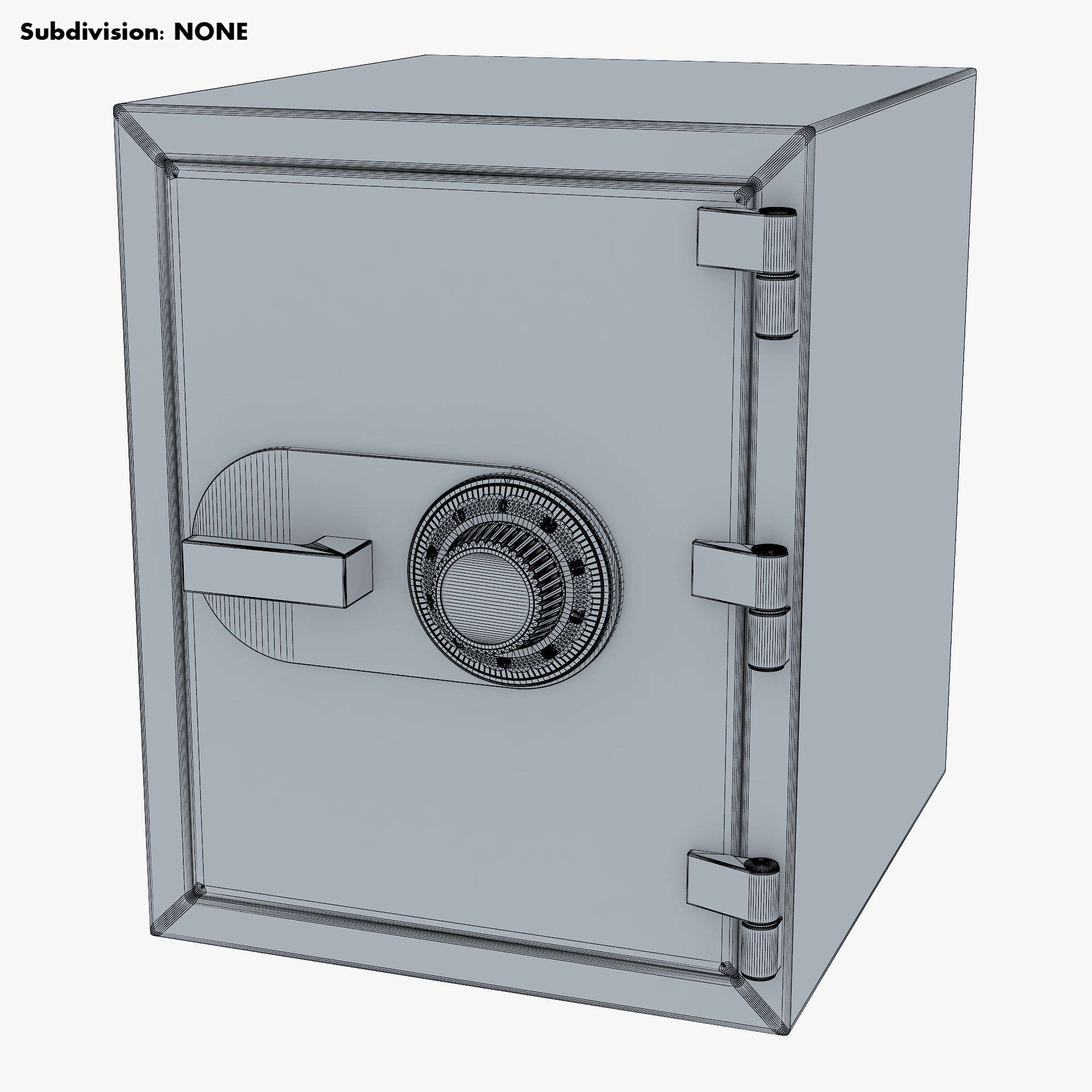 Steel Safe v 1 3D model_9