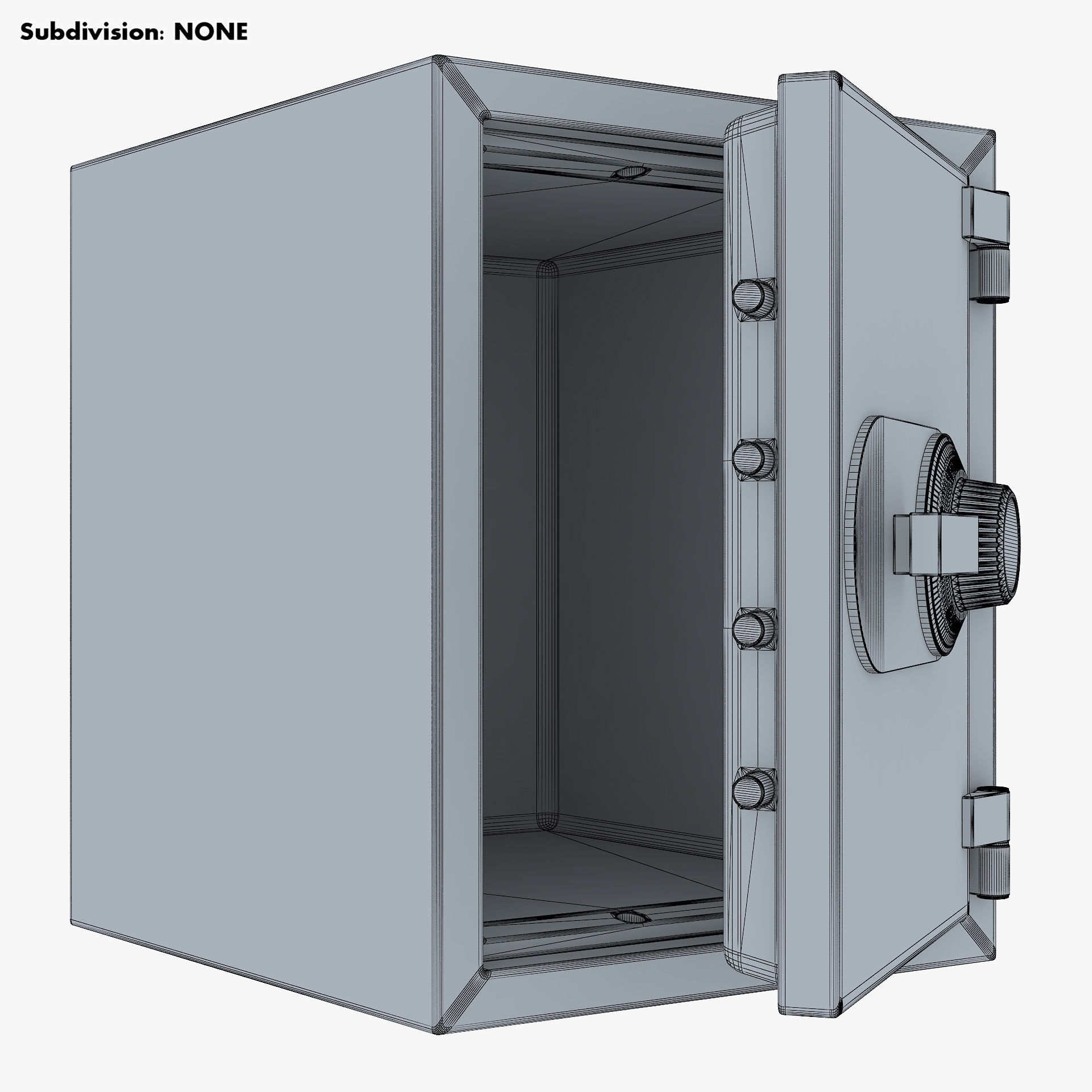 Steel Safe v 1 3D model_10