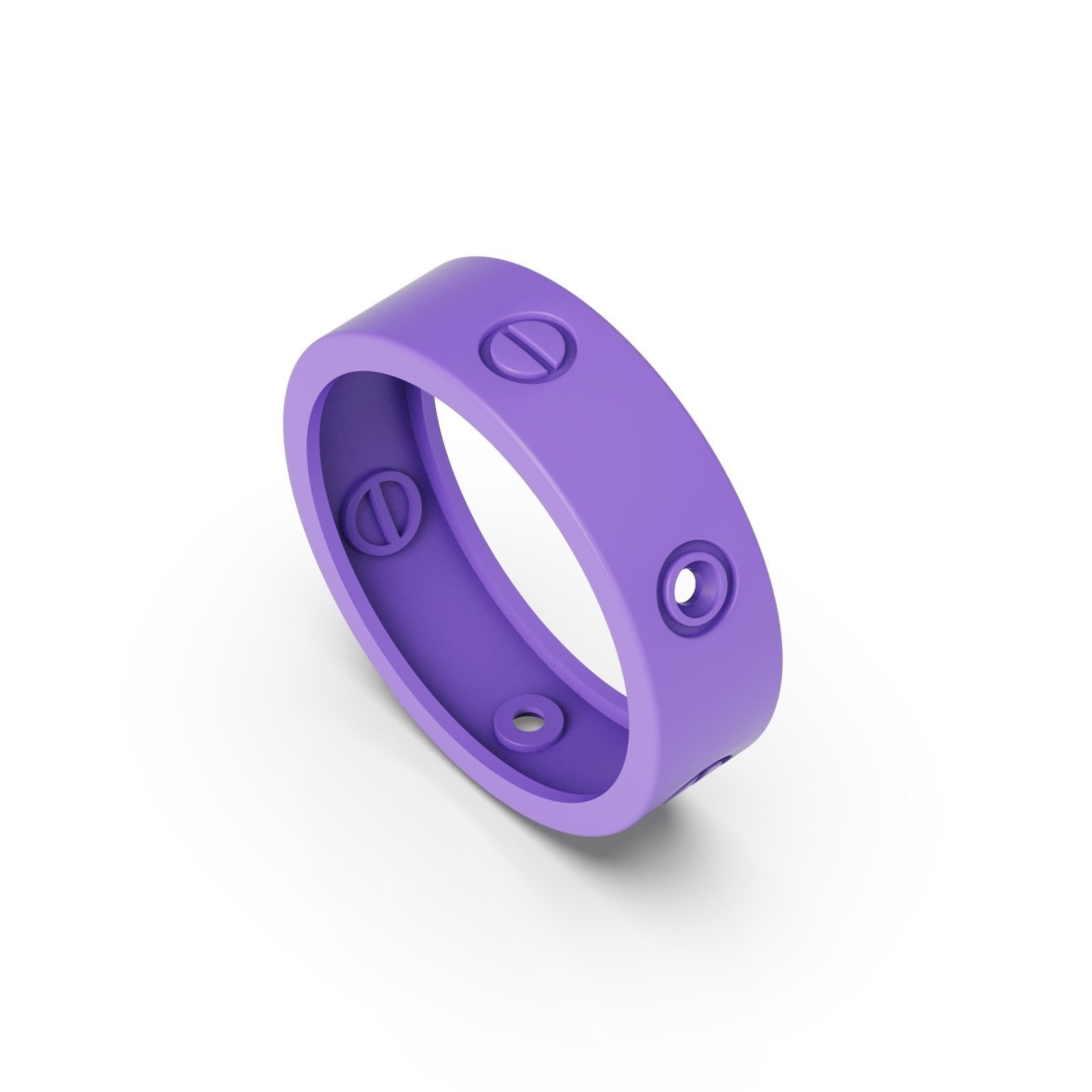 Classic ring diamond 3D print model_1