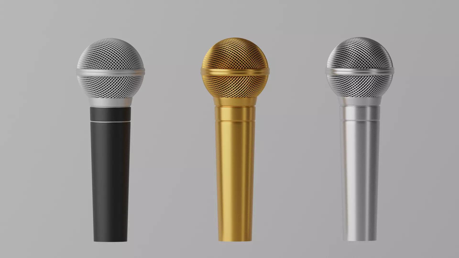 Cartoon Microphone 3D model