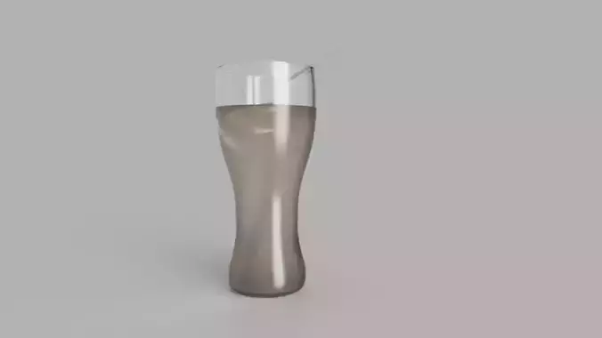 Glass with straw