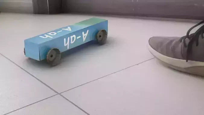 Tube Boxcar  Low-poly 3D model